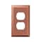 Amerelle Wall Plate, Number of Gangs: 1 gang Stamped Steel, Antique Finish, Copper 163DAC - alternate 1